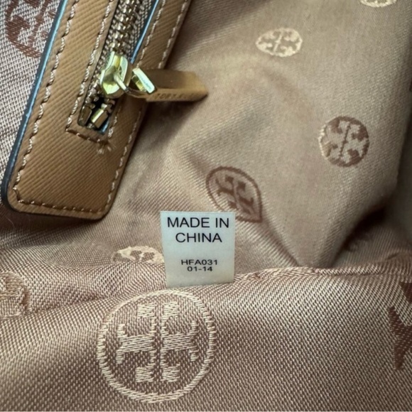 Tory Burch Tan and White Satchel - Picture 11 of 12